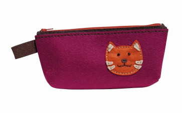 KLEIBER Filz-Set Federmäppchen pink