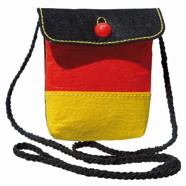 KLEIBER Filzbastel-Set Tasche  Schwarz-rot-gelb