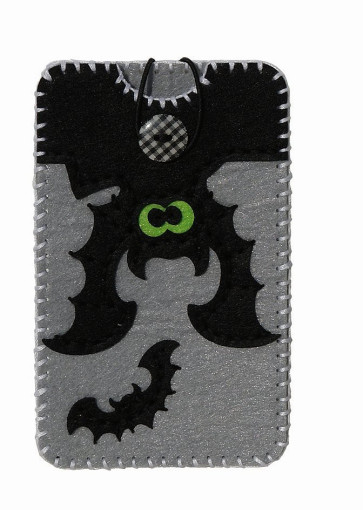 KLEIBER Filz Smartphone-Tasche groß-Fledermaus