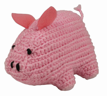 KLEIBER Häkeltier Schweinchen 12x6cm