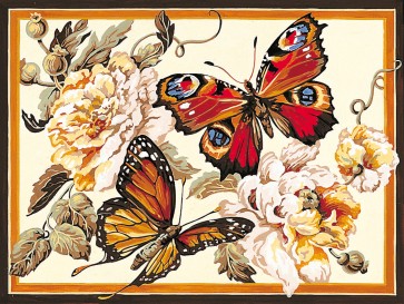 SEG Stramin "Schmetterlinge" 30x40cm