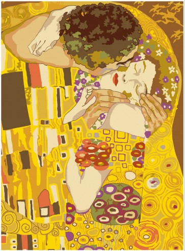 SEG Stramin Klimt: "Der Kuss" 37x51cm
