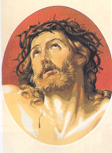 SEG Stramin "Christus m.Dornenkrone" 37x51cm