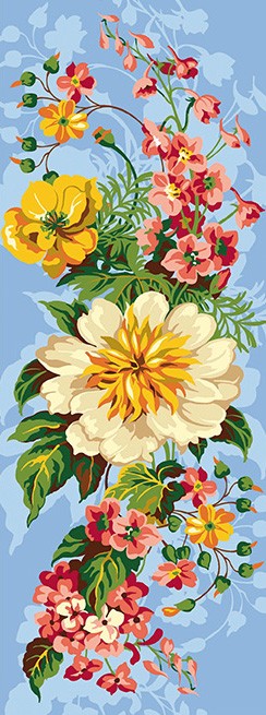 SEG Stramin "Blumenstrauss"19x50cm