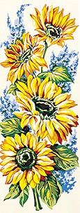 SEG Stramin "Sonnenblumen"19x50cm