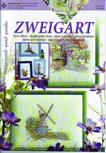 ZWEIGART-Brosch. Vintage pastell *