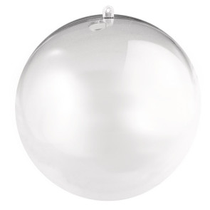Kugel Plexiglas; teilbar,klar   8cm