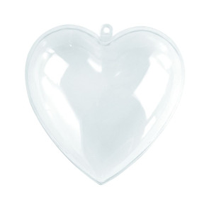 Herz Plexiglas, klar    6cm