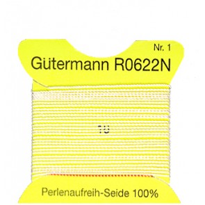 GÜTERMANN Aufreihseide ws; Gr.1/2m#