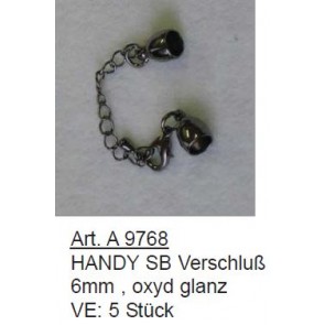 HANDY-SB Verschluss oxyd-gänz.  6mm