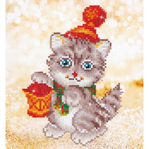 DIAMOND DOTZ Christmas Kitten Glow 23x25 cm  (2 St)