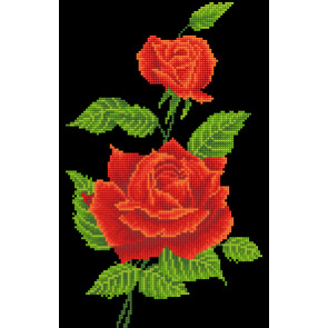 DIAMOND DOTZ Red Rose Corsage 27x42 cm  (2 St)