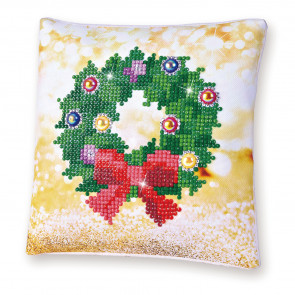 DIAMOND DOTZ Kissen Christmas Wreath Pillow 18x18cm (2 St)