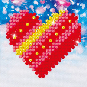DIAMOND DOTZ Patchwork Heart 7.6 x 7.6 cm  (3 St)