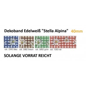 Dekoband Edelweiß "Stella Alpina" *
