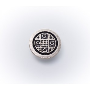 18mm Dirndlknopf, mit 4 Herzchen *