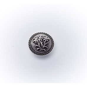 22mm Trachtenknopf mit 3 Edelweiß