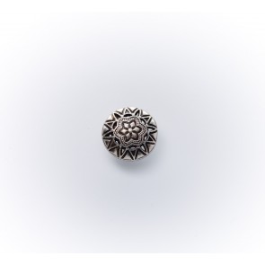 23mm Dirndlknopf m.Öse, Blumenmuster, asi