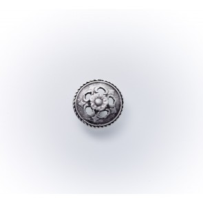22mm Dirndlknopf Blume m.Öse, durchbr.,asi