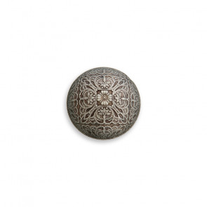 18mm Dirndlhalbkugelknopf galv. Ornament