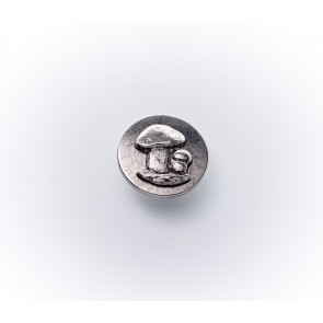 18mm Dirndlknopf galv. Pilz, asi *