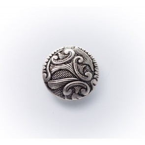 28mm Dirndlknopf Met. Blumen asi