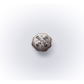 23mm Dirndlknopf Met./altsilb.m. Öse+Strass
