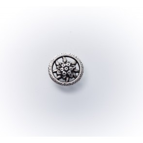 23mm Dirndlknopf Met. Edelweiß asi