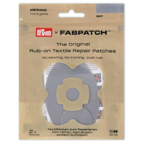 Prym Rub-on Patch MERINO hellgrau 2St #