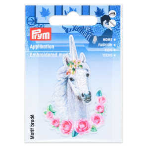 Prym Appl. Einhorn aufb./selbst. weiß 1St