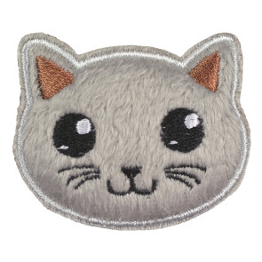 Prym Applikation Katze, grau #