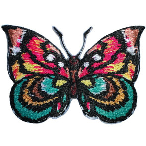 Prym Appl. Schmetterling aufbügelbar/selbstkl. pink/mint #