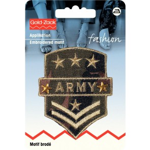 Prym Applikation Military Army Wappen khaki