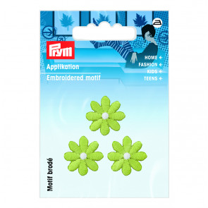 Prym Appl. Blumen klein grün
