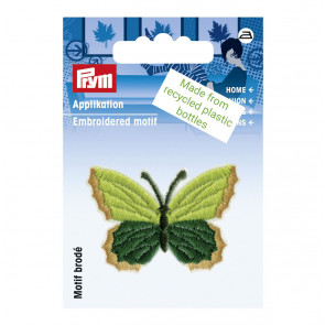 Prym Appl. recycelt Schmetterling grün