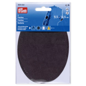 Prym Patch.Vel.-Lederim.büg.9,5x14,5m-grau2St