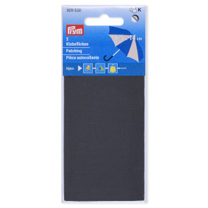Prym Klebeflicken Nylon 6,5x14 cm anthr.  2St