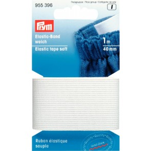 Prym Elastic-Band weich 40 mm weiß