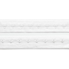 Prym Haken- und Augenband mit Abst. 19 mm weiß