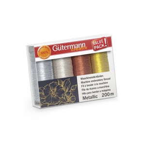 Gütermann Stickfaden-Set Metallic 200m/ 4