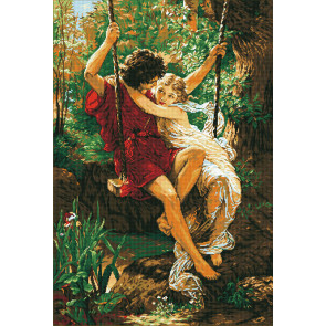 LADYBIRD Stickset Lovers on a Swing 78x127 cm
