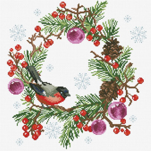 LADYBIRD Stickset Winter Wreath 28,3x30 cm