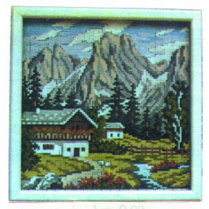 MILLER Gobelin "Landschaft"  ca.24x24