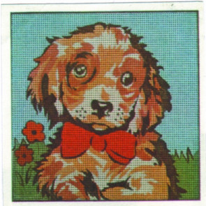 MILLER Gobelin "Hund"   ca.22x22