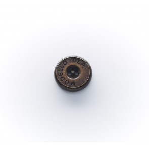 18mm Magnetknopf altkupfer, 2-loch