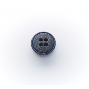 23mm Polyesterknopf m.fbg.Ring, 4-loch