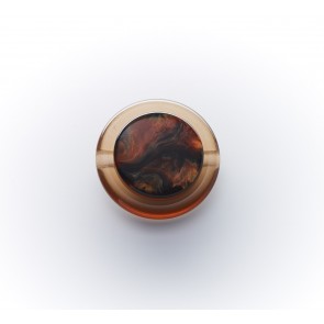 28mm KürschnerknopfGalalith m.Öse 2-t *