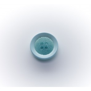 15mm Knopf Polyester 4-loch, m. Netz ,gefärbt