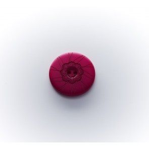 28mm Polyesterknopf Blume, 2-loch, gefärbt