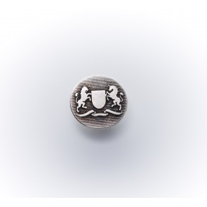 20mm Knopf Wappen/Pferde, Met.rf.